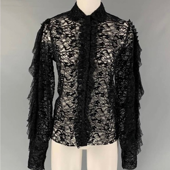 Anaïs Jourden Black Lace Top - Picture 8 of 8